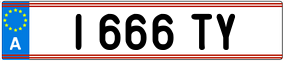 Trailer License Plate
